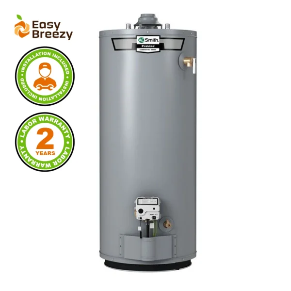 A.O. Smith Tank Water Heater – 40 Gallon – Atmospheric Vent – Model GCRL-40