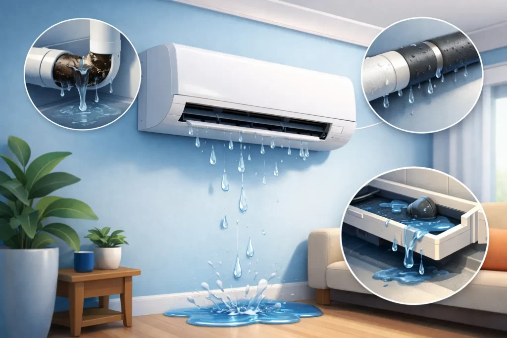Why Is AC Leaking Water? Common Causes